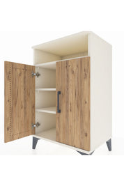 Hyperion Komodin 3 Raflı 2 Kapaklı 60x44x96 - S47M043V3B