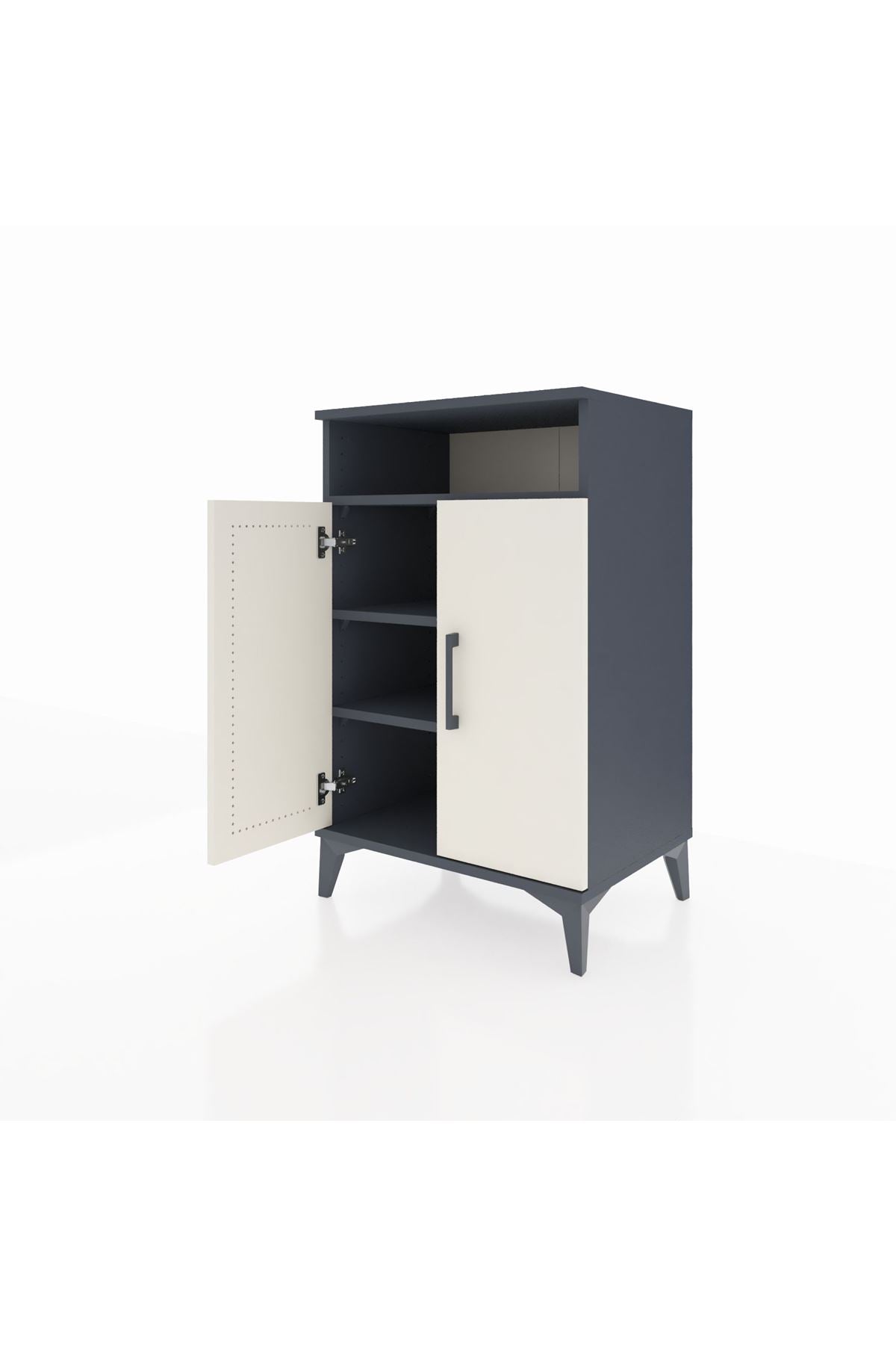 Hyperion Komodin 3 Raflı 2 Kapaklı 60x44x96 - S47M043V4B