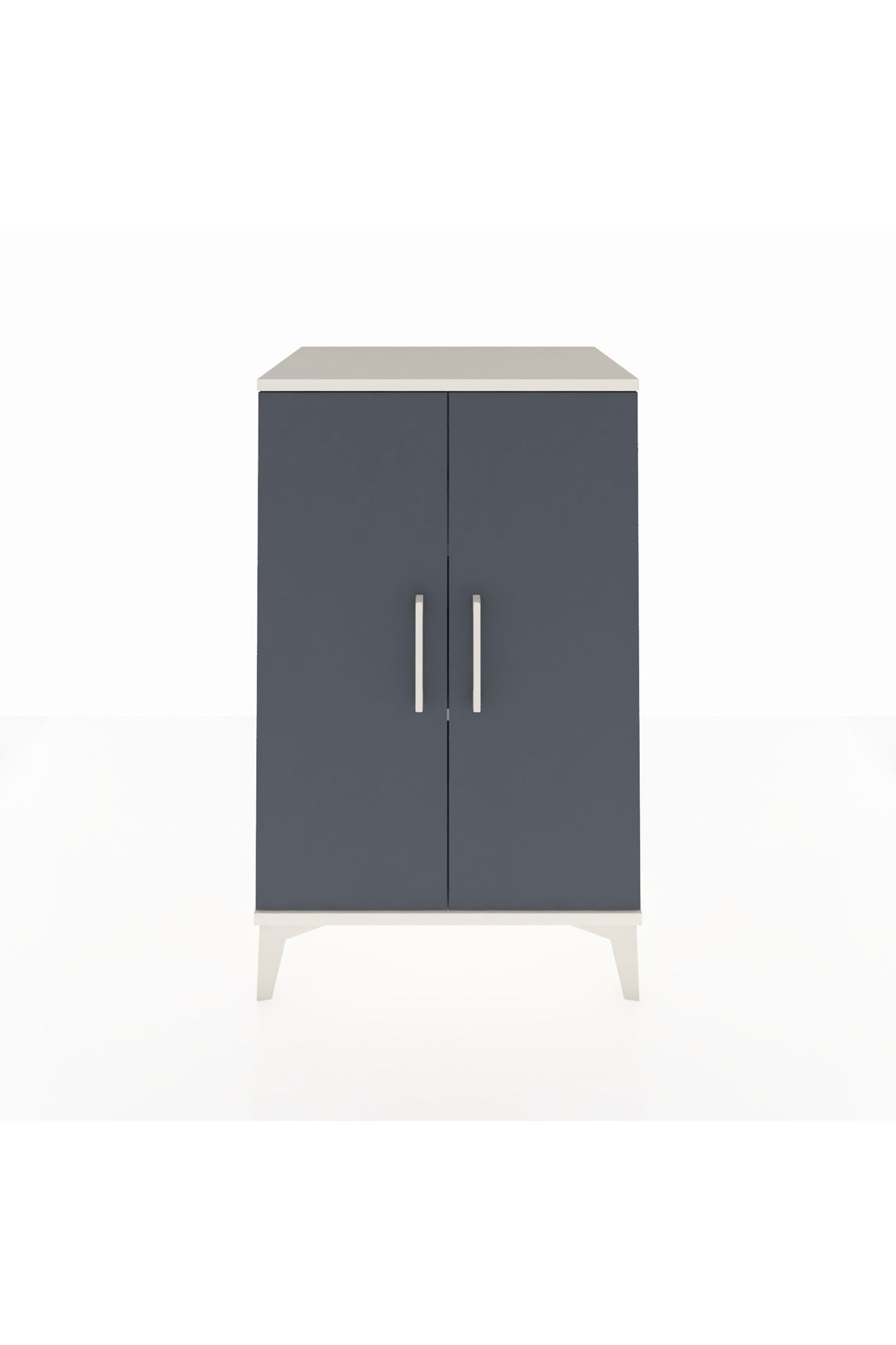 Hyperion Komodin 2 Raflı 2 Kapaklı 60x44x96 - S47M044V2B