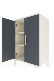 Hyperion Komodin 2 Raflı 2 Kapaklı 60x44x96 - S47M044V2B