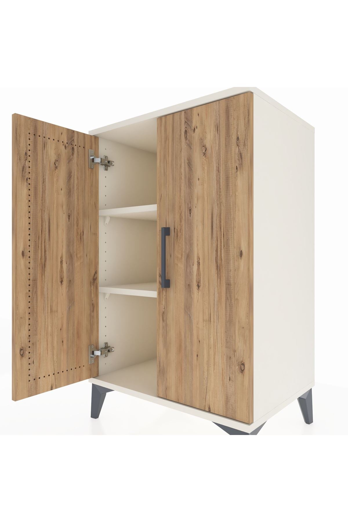 Hyperion Komodin 2 Raflı 2 Kapaklı 60x44x96 - S47M044V3B