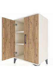 Hyperion Komodin 2 Raflı 2 Kapaklı 60x44x96 - S47M044V3B