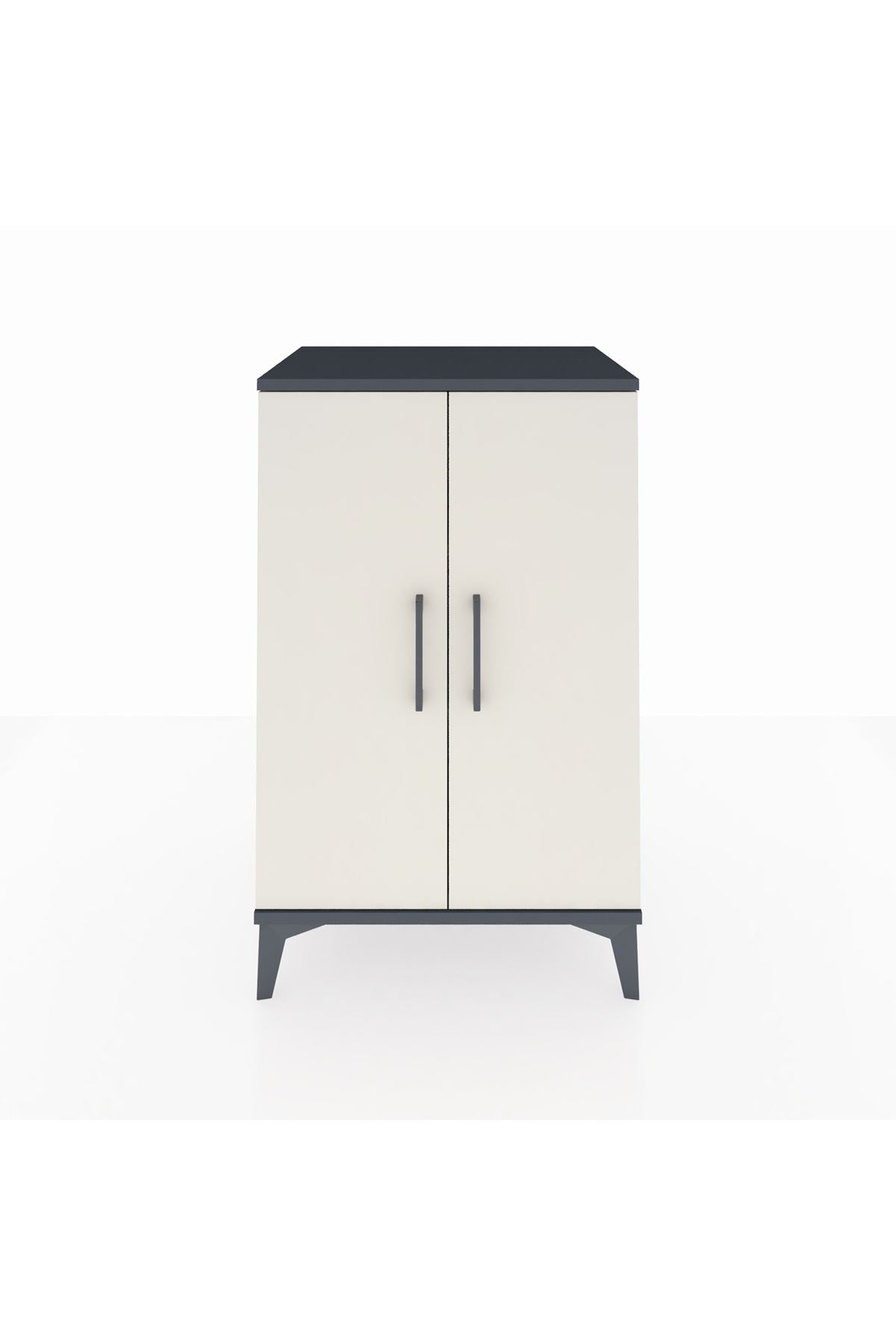 Hyperion Komodin 2 Raflı 2 Kapaklı 60x44x96 - S47M044V4B