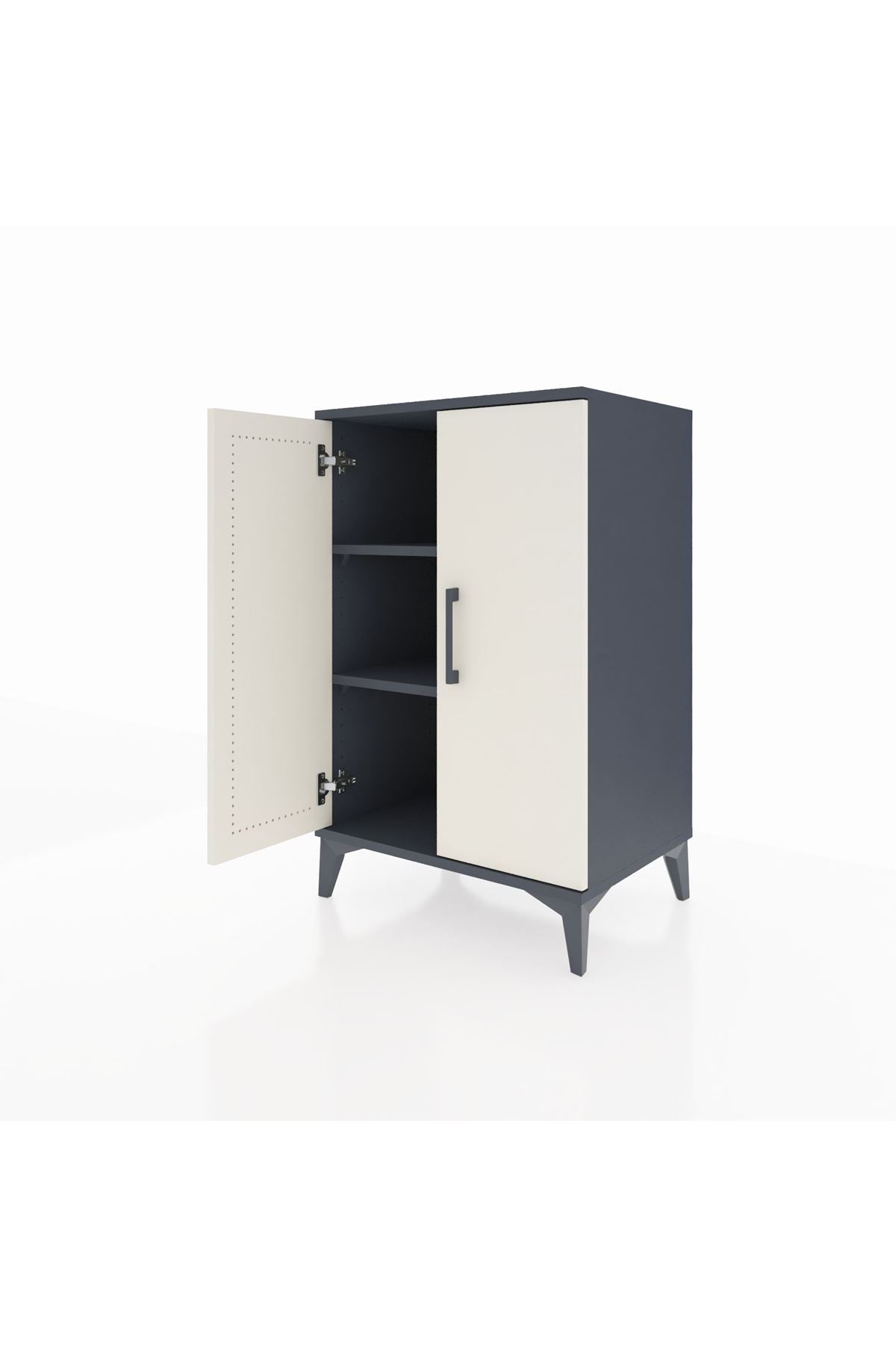 Hyperion Komodin 2 Raflı 2 Kapaklı 60x44x96 - S47M044V4B