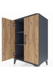 Hyperion Komodin 2 Raflı 2 Kapaklı 60x44x96 - S47M044V6B