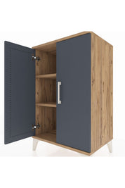 Hyperion Komodin 2 Raflı 2 Kapaklı 60x44x96 - S47M044V8B