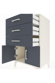Hyperion Komodin 3 Çekmeceli 2 Kapaklı 60x44x96 - S47M024V2B