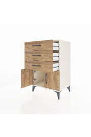 Hyperion Komodin 3 Çekmeceli 2 Kapaklı 60x44x96 - S47M024V3B