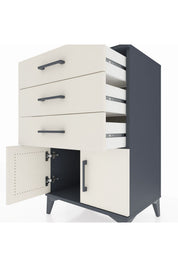 Hyperion Komodin 3 Çekmeceli 2 Kapaklı 60x44x96 - S47M024V4B