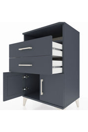 Hyperion Komodin Tek Raflı 2 Çekmeceli 2 Kapaklı 60x44x96 - S47M025V5B