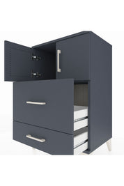 Hyperion Komodin Tek Raflı 2 Çekmeceli 2 Kapaklı 60x44x96 - S47M027V5B