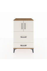 Hyperion Komodin Tek Raflı 2 Çekmeceli 2 Kapaklı 60x44x96
