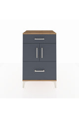 Hyperion Komodin Tek Raflı 2 Çekmeceli 2 Kapaklı 60x44x96