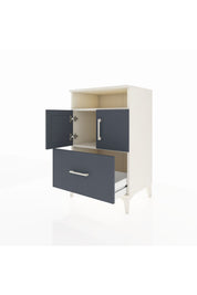 Hyperion Komodin 2 Raflı Tek Çekmeceli 2 Kapaklı 60x44x96 - S47M031V2B