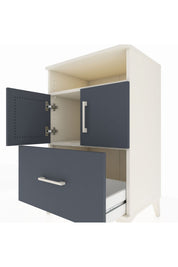 Hyperion Komodin 2 Raflı Tek Çekmeceli 2 Kapaklı 60x44x96 - S47M031V2B
