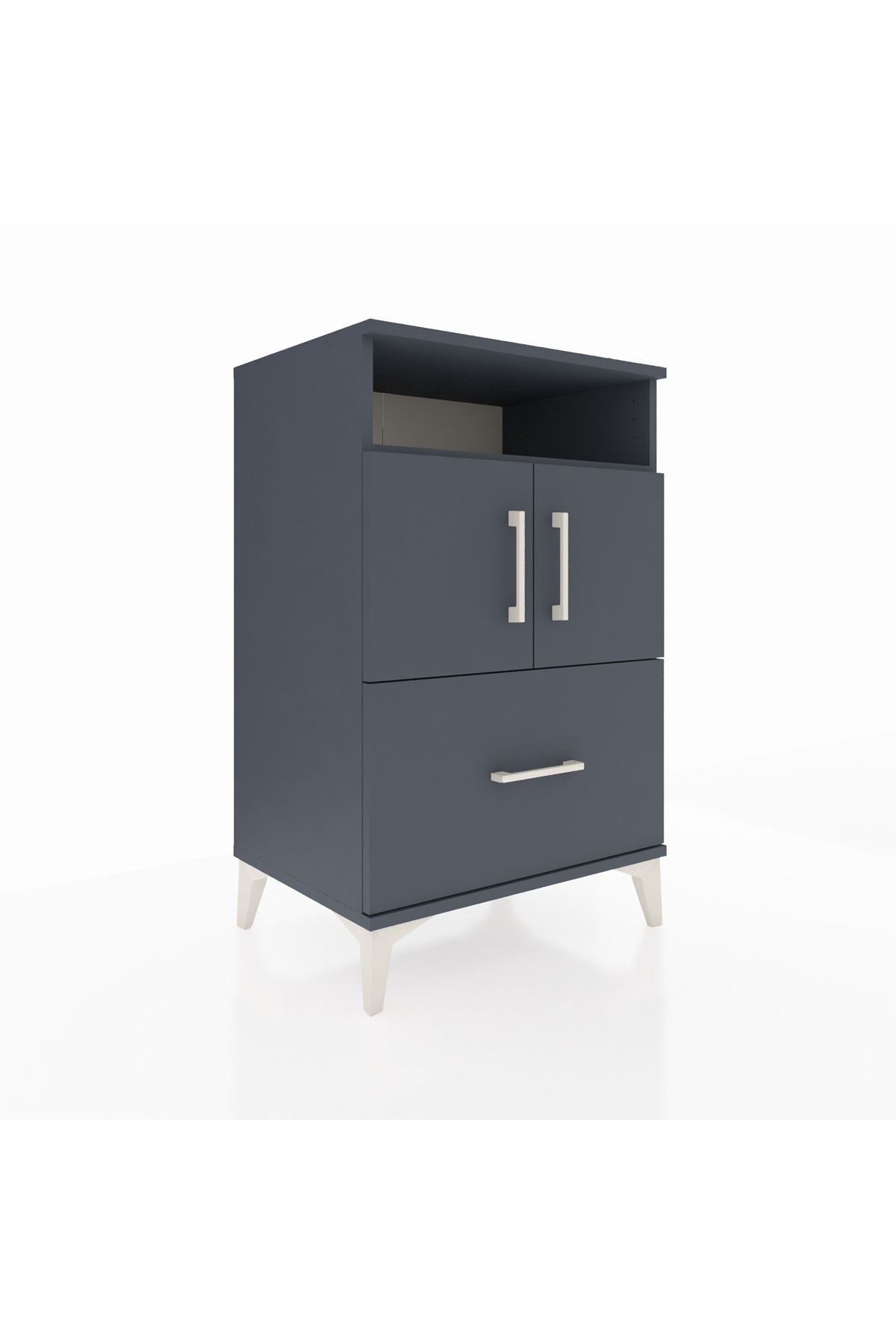 Hyperion Komodin 2 Raflı Tek Çekmeceli 2 Kapaklı 60x44x96 - S47M031V5B