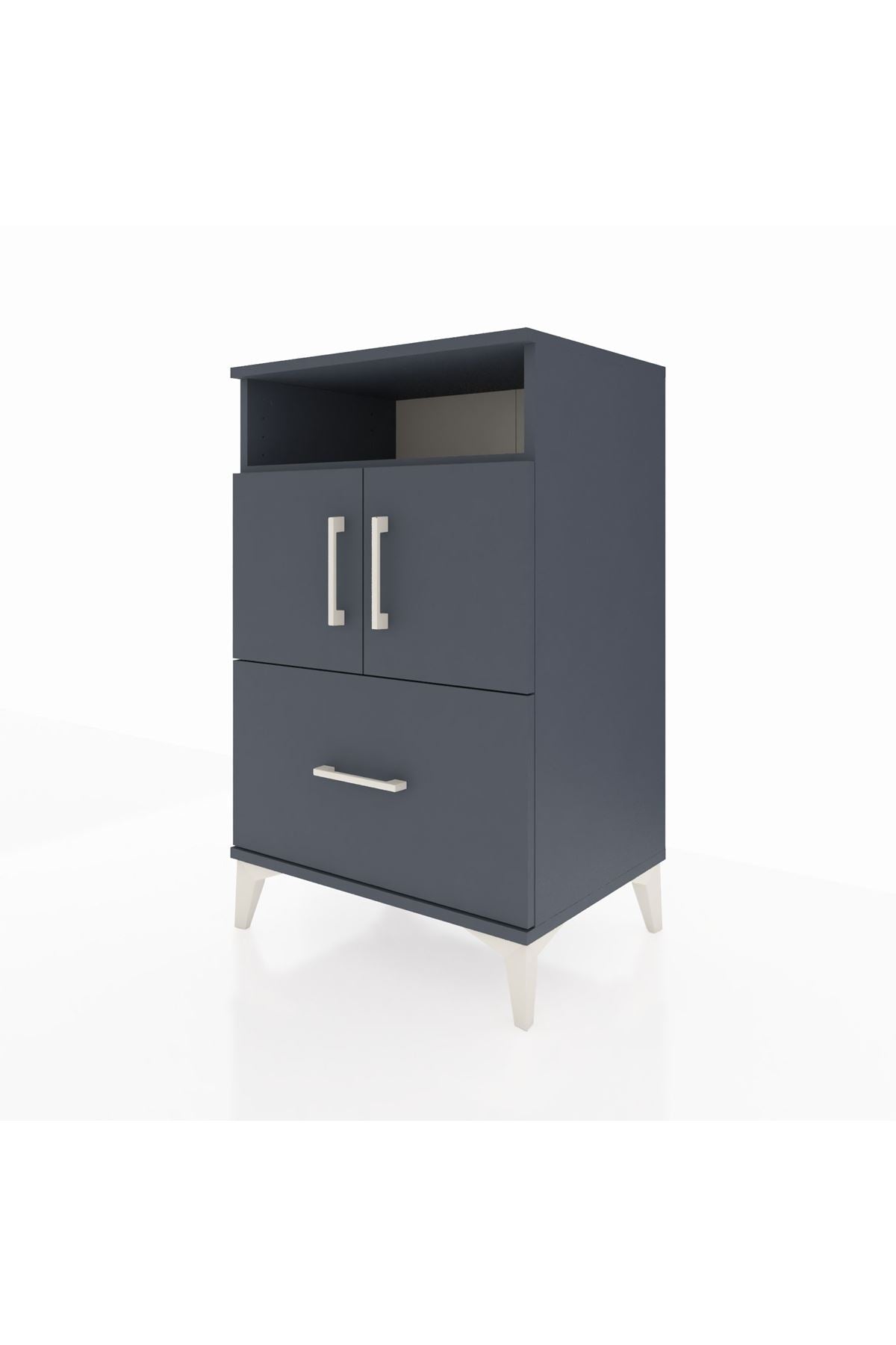 Hyperion Komodin 2 Raflı Tek Çekmeceli 2 Kapaklı 60x44x96 - S47M031V5B
