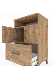Hyperion Komodin 2 Raflı Tek Çekmeceli 2 Kapaklı 60x44x96 - S47M031V9B