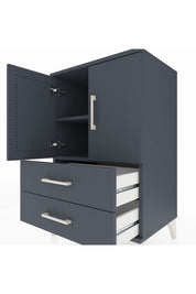 Hyperion Komodin 2 Raflı 2 Çekmeceli 2 Kapaklı 60x44x96 - S47M032V5B
