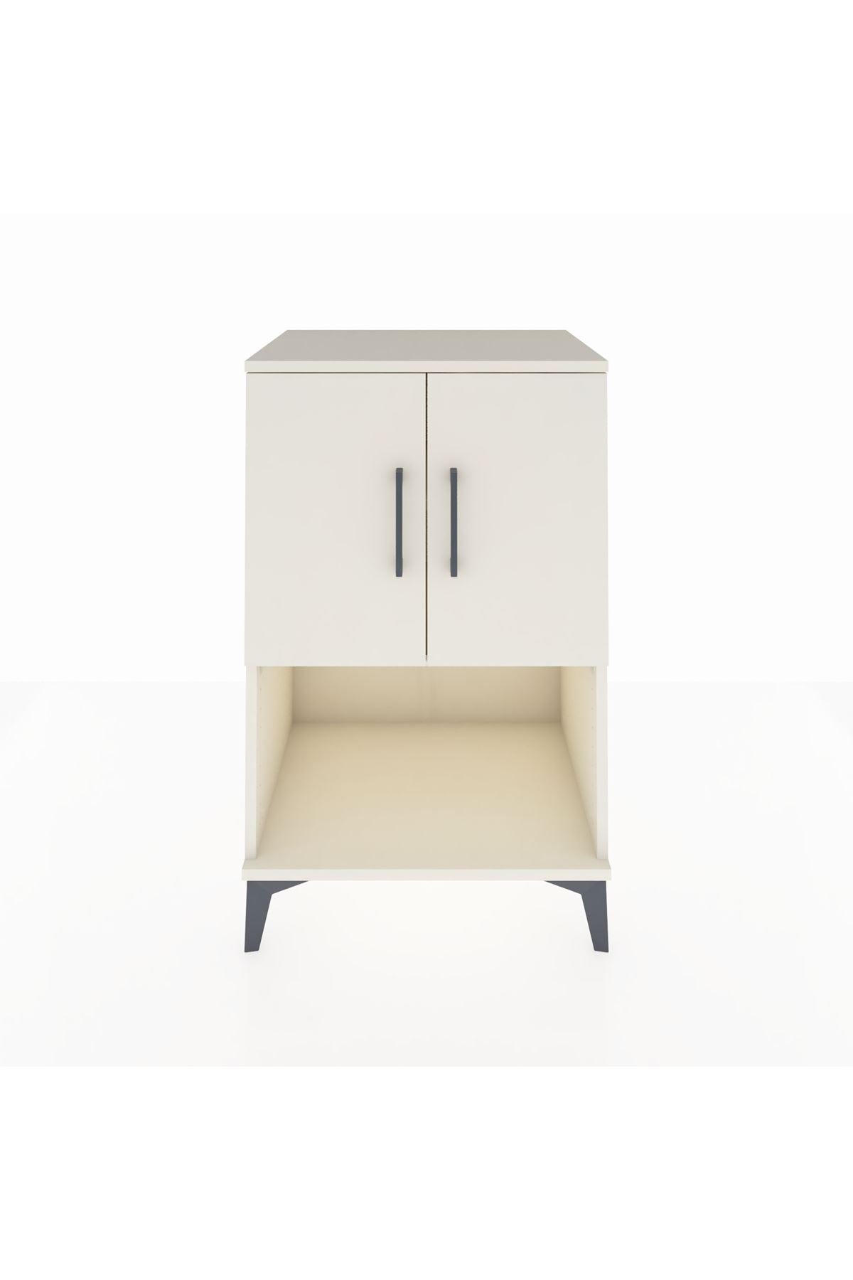 Hyperion Komodin 2 Raflı 2 Kapaklı 60x44x96 - S47M033V1B