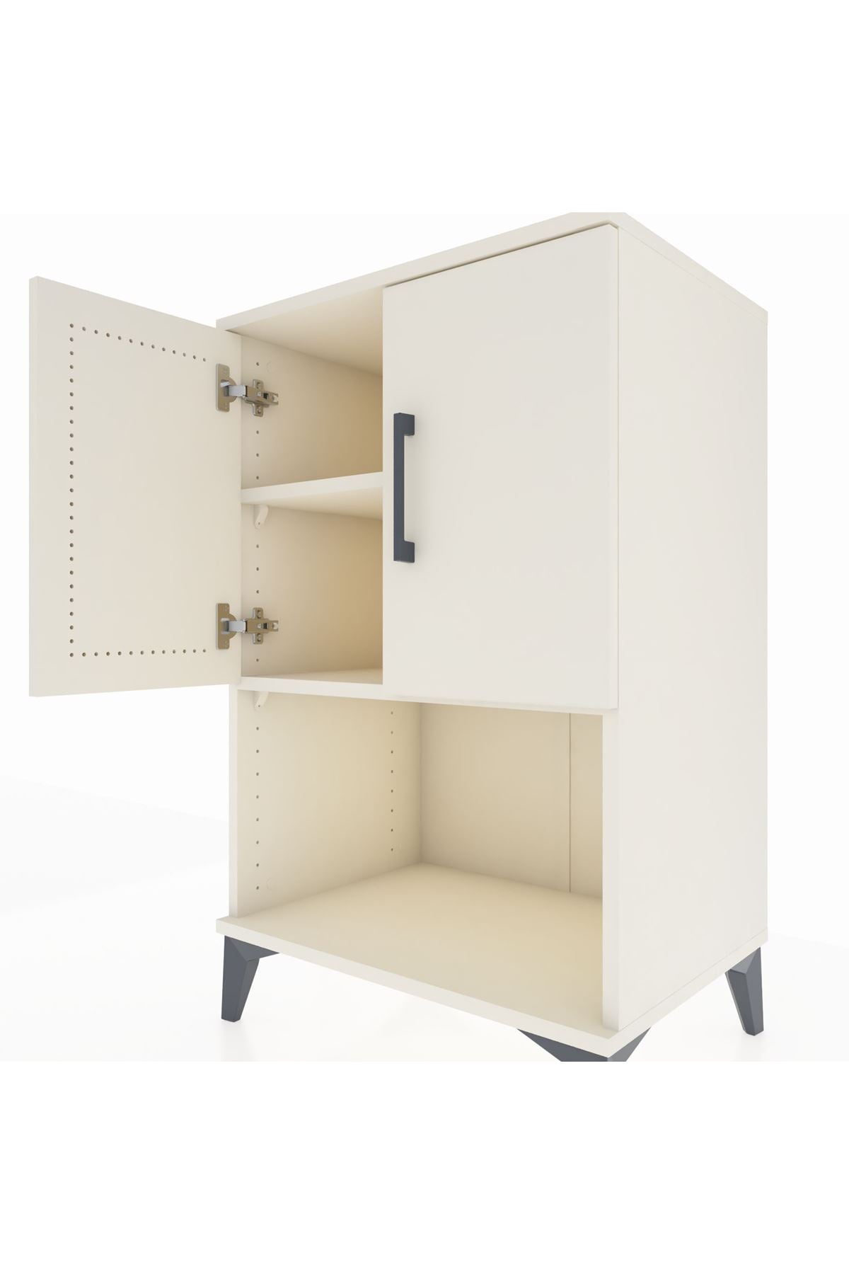 Hyperion Komodin 2 Raflı 2 Kapaklı 60x44x96 - S47M033V1B