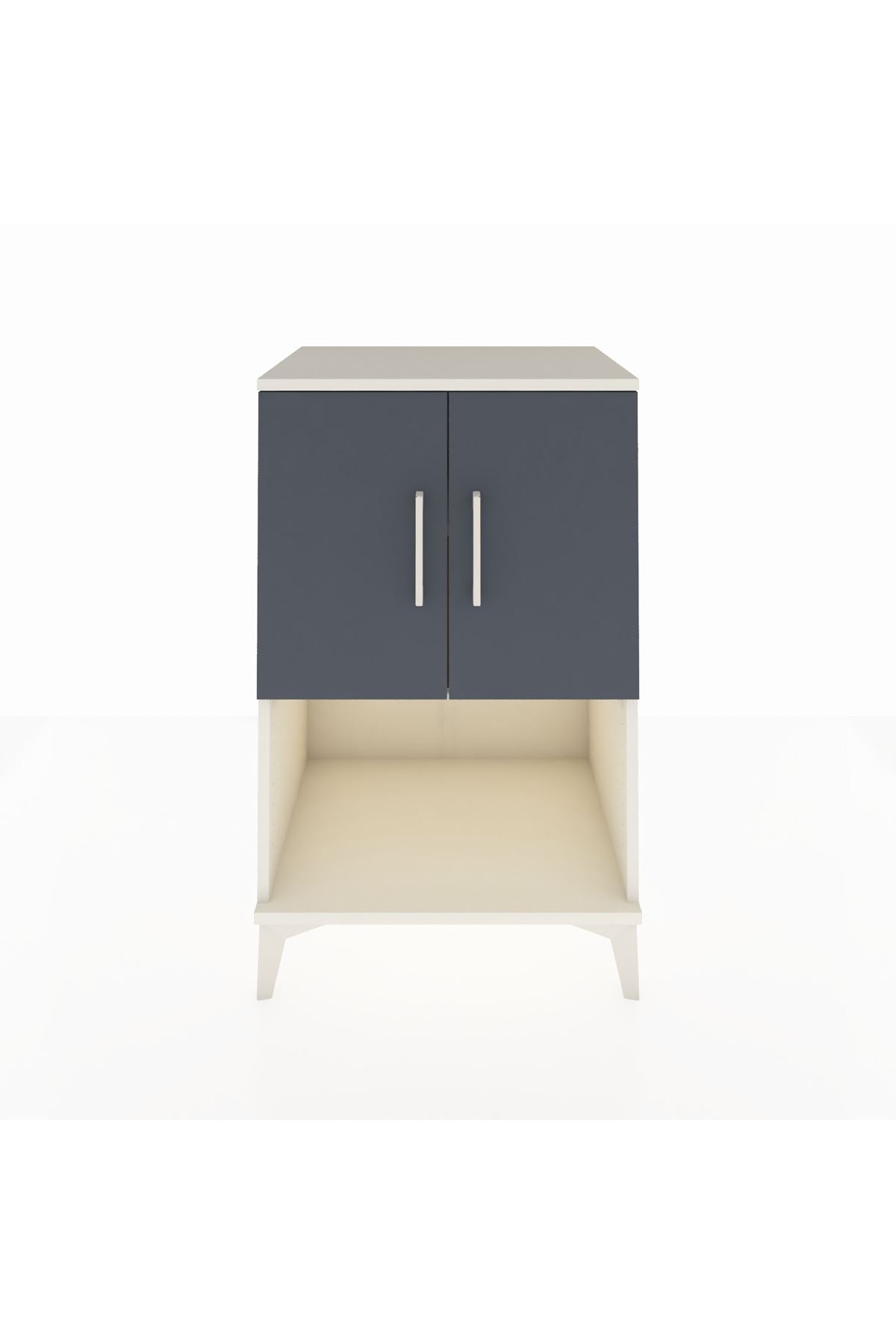 Hyperion Komodin 2 Raflı 2 Kapaklı 60x44x96 - S47M033V2B