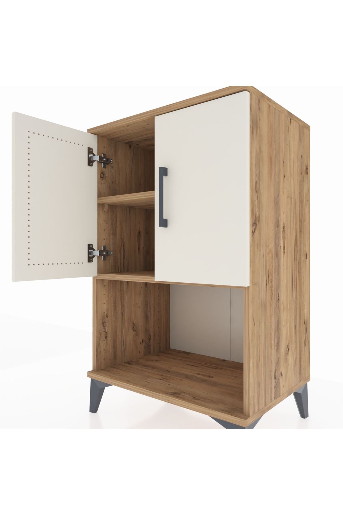 Hyperion Komodin 2 Raflı 2 Kapaklı 60x44x96 - S47M033V7B