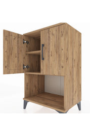 Hyperion Komodin 2 Raflı 2 Kapaklı 60x44x96 - S47M033V9B