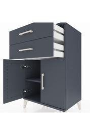 Hyperion Komodin Tek Raflı 2 Çekmeceli 2 Kapaklı 60x44x96 - S47M034V5B