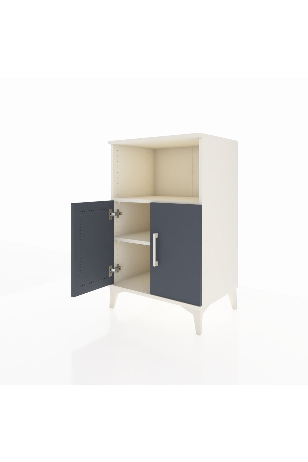 Hyperion Komodin 2 Raflı 2 Kapaklı 60x44x96 - S47M036V2B