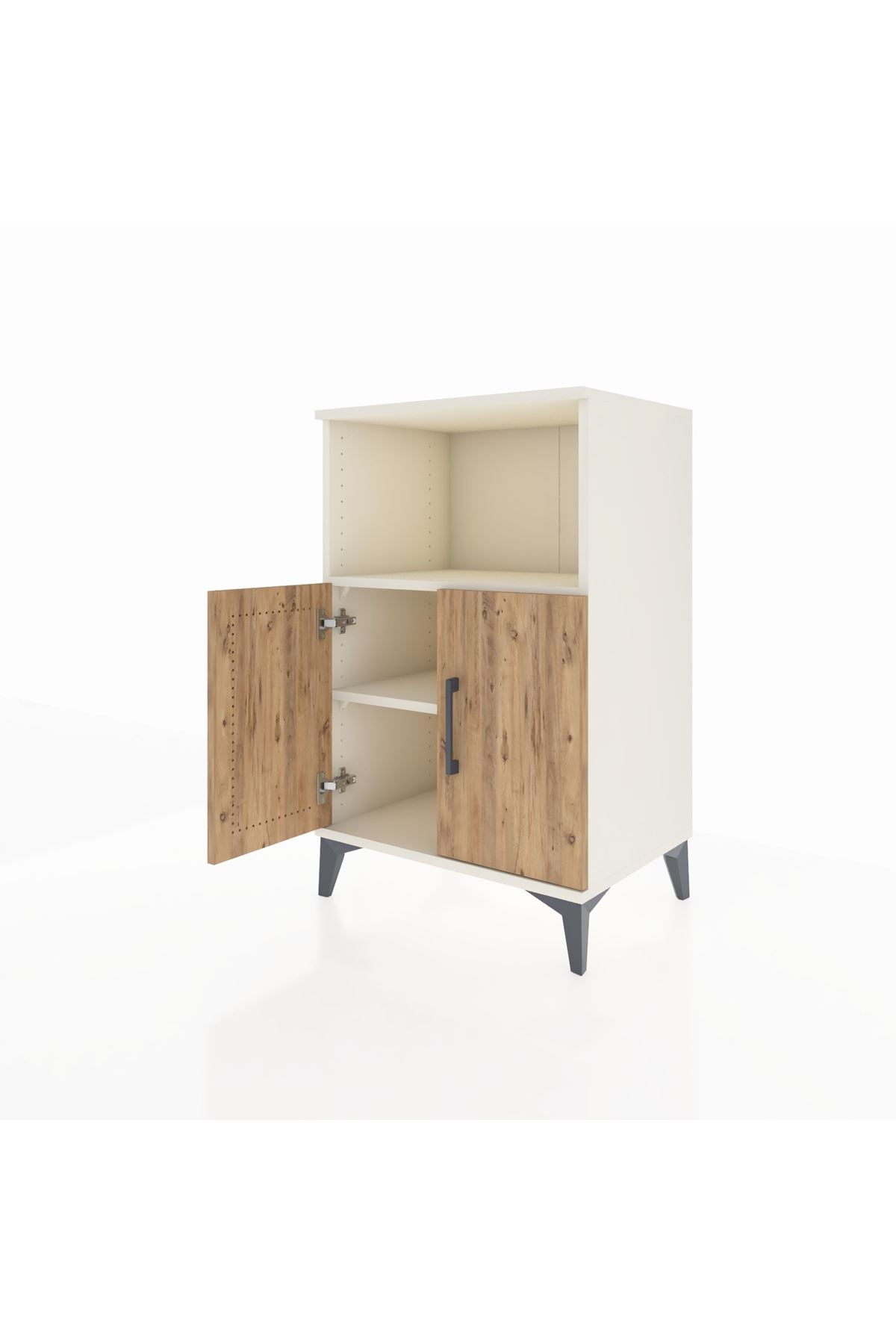 Hyperion Komodin 2 Raflı 2 Kapaklı 60x44x96 - S47M036V3B