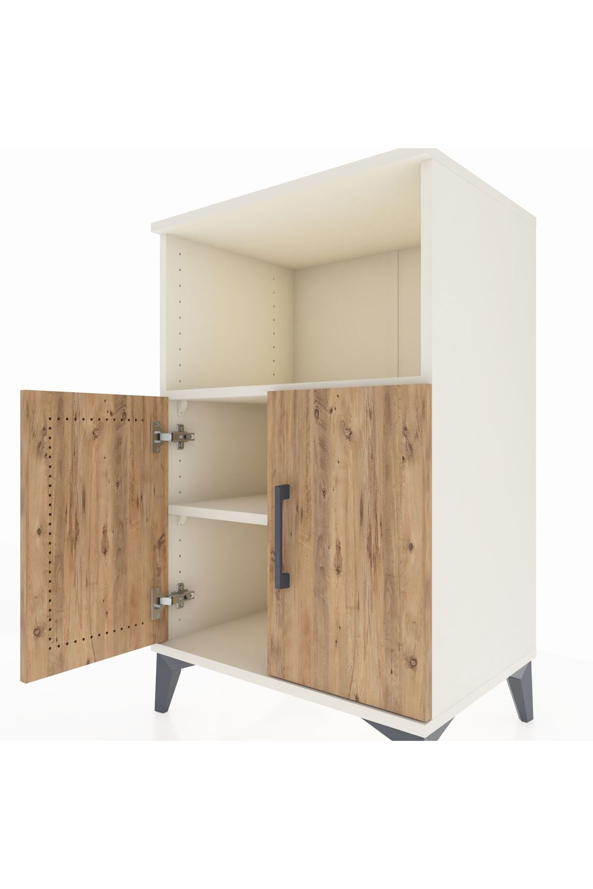 Hyperion Komodin 2 Raflı 2 Kapaklı 60x44x96 - S47M036V3B