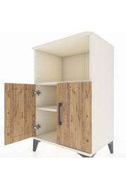 Hyperion Komodin 2 Raflı 2 Kapaklı 60x44x96 - S47M036V3B