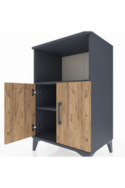 Hyperion Komodin 2 Raflı 2 Kapaklı 60x44x96 - S47M036V6B