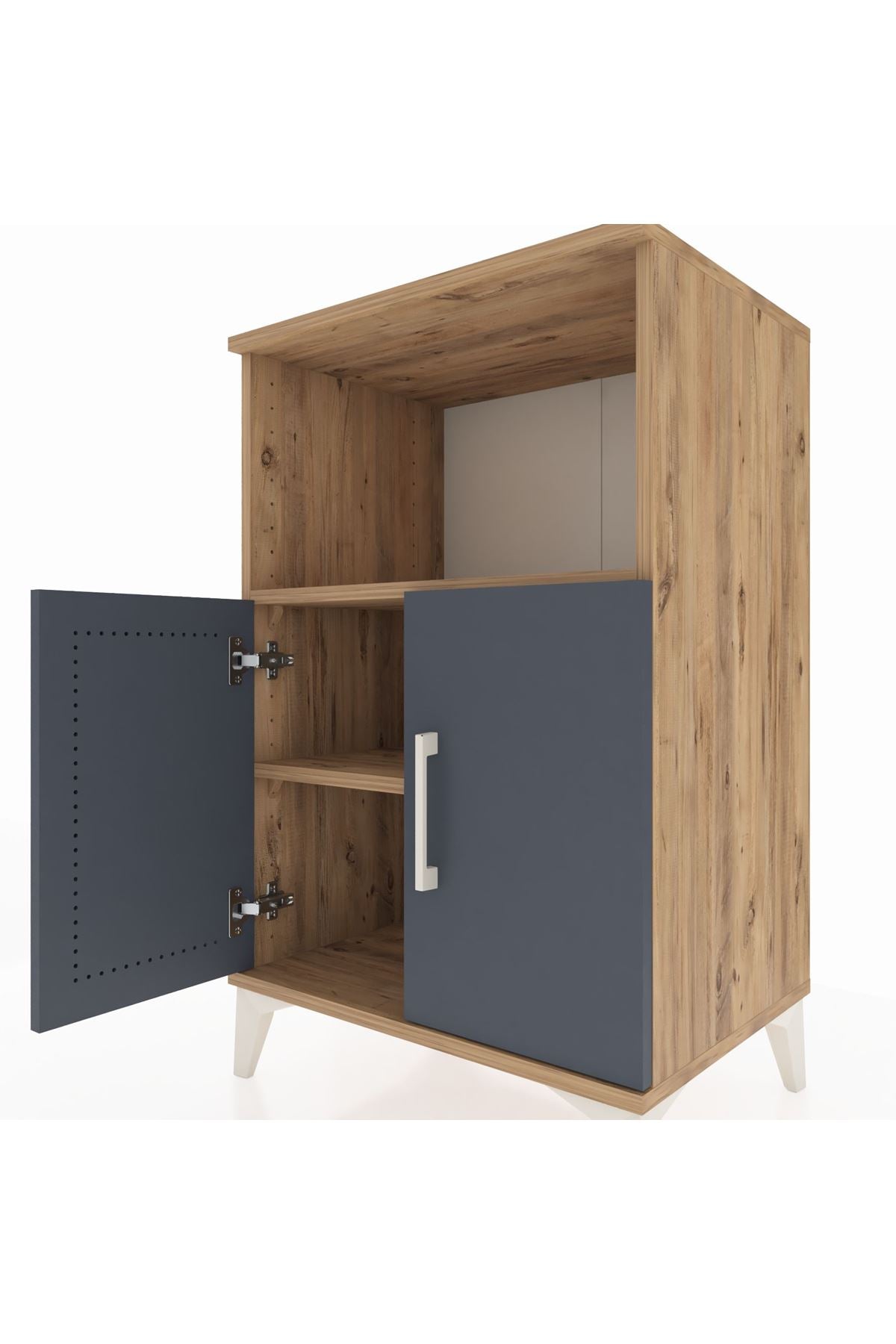 Hyperion Komodin 2 Raflı 2 Kapaklı 60x44x96 - S47M036V8B