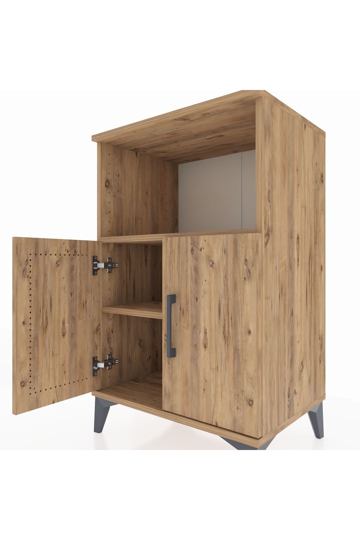 Hyperion Komodin 2 Raflı 2 Kapaklı 60x44x96 - S47M036V9B