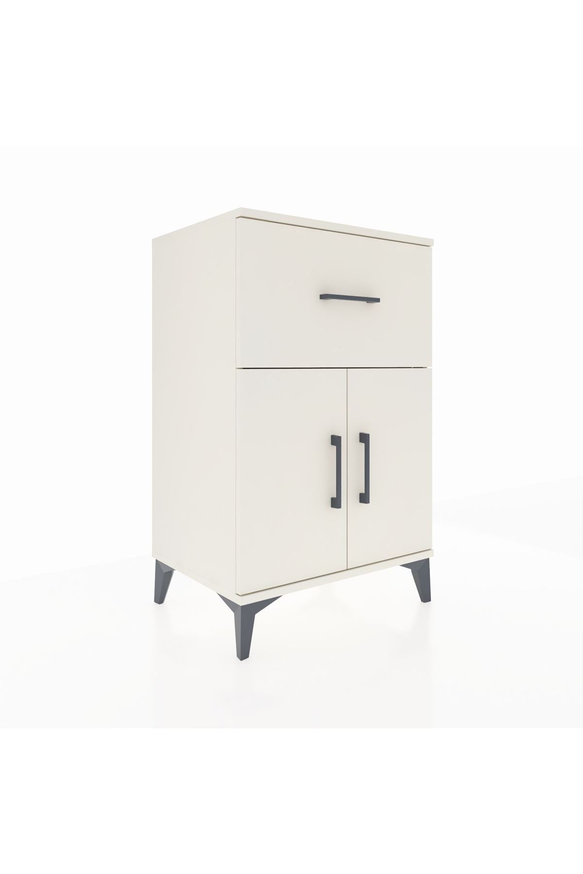 Hyperion Komodin Tek Raflı Tek Çekmeceli 2 Kapaklı 60x44x96 - S47M037V1B