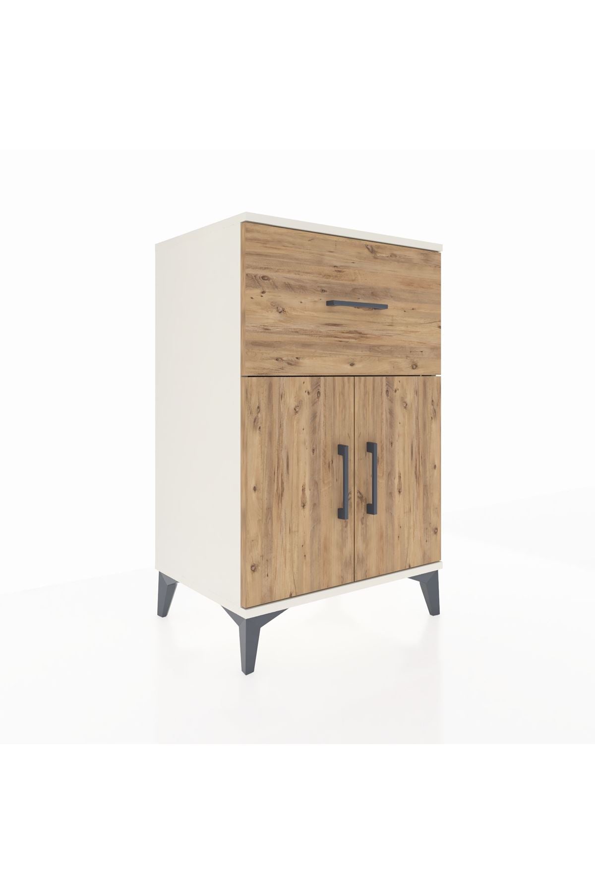 Hyperion Komodin Tek Raflı Tek Çekmeceli 2 Kapaklı 60x44x96 - S47M037V3B