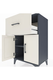 Hyperion Komodin Tek Raflı Tek Çekmeceli 2 Kapaklı 60x44x96 - S47M037V4B