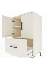 Hyperion Komodin 2 Raflı Tek Çekmeceli 2 Kapaklı 60x44x96 - S47M038V1B