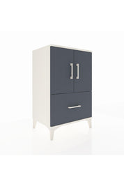 Hyperion Komodin 2 Raflı Tek Çekmeceli 2 Kapaklı 60x44x96 - S47M038V2B