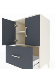Hyperion Komodin 2 Raflı Tek Çekmeceli 2 Kapaklı 60x44x96 - S47M038V2B