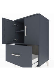 Hyperion Komodin 2 Raflı Tek Çekmeceli 2 Kapaklı 60x44x96 - S47M038V5B
