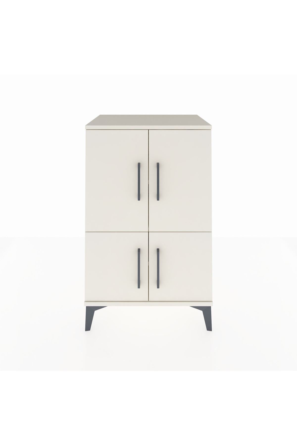 Hyperion Komodin 3 Raflı 4 Kapaklı 60x44x96 - S47M039V1B