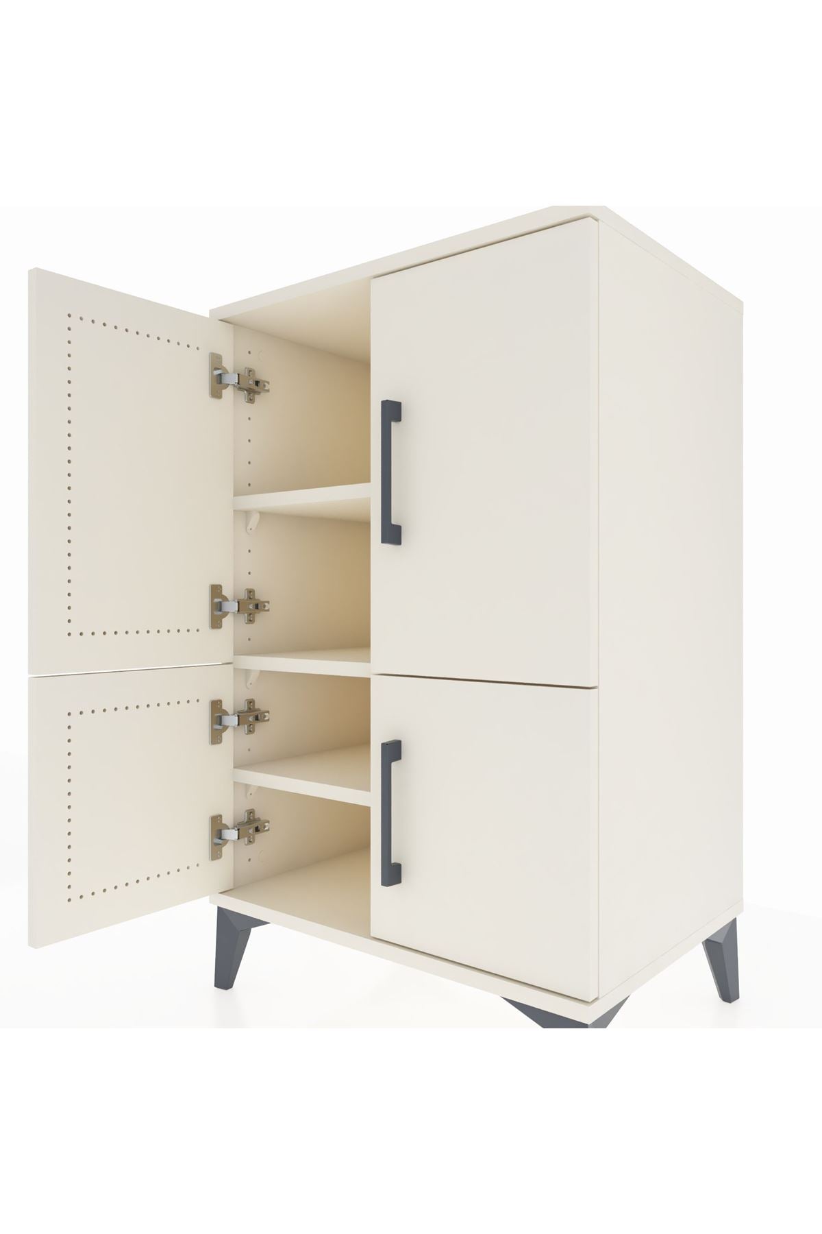 Hyperion Komodin 3 Raflı 4 Kapaklı 60x44x96 - S47M039V1B