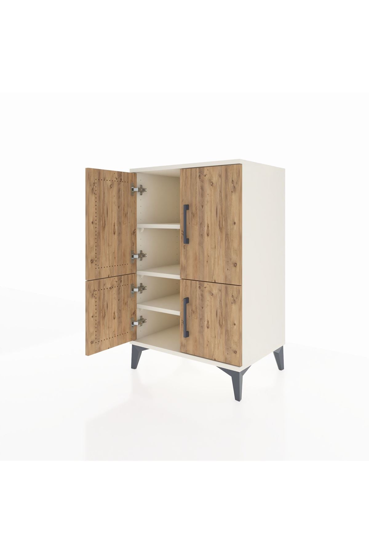 Hyperion Komodin 3 Raflı 4 Kapaklı 60x44x96 - S47M039V3B
