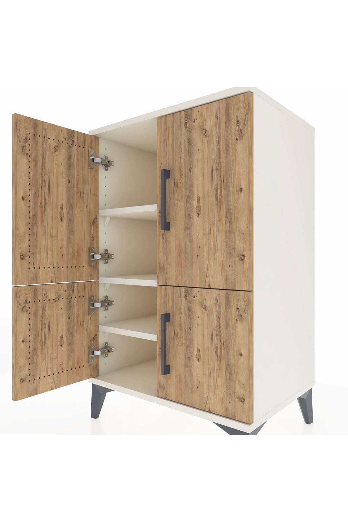 Hyperion Komodin 3 Raflı 4 Kapaklı 60x44x96 - S47M039V3B