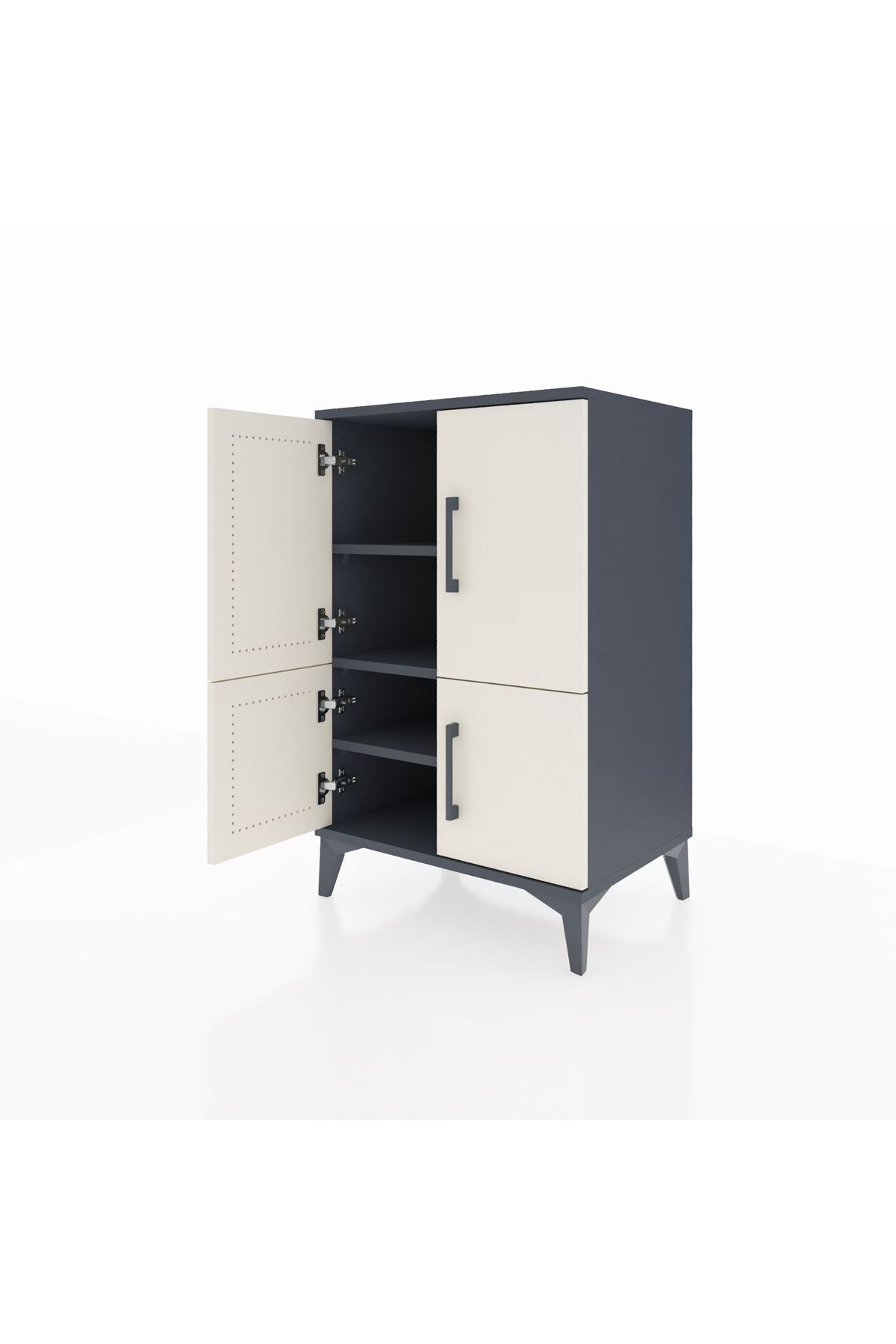 Hyperion Komodin 3 Raflı 4 Kapaklı 60x44x96 - S47M039V4B