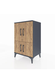 Hyperion Komodin 3 Raflı 4 Kapaklı 60x44x96 - S47M039V6B