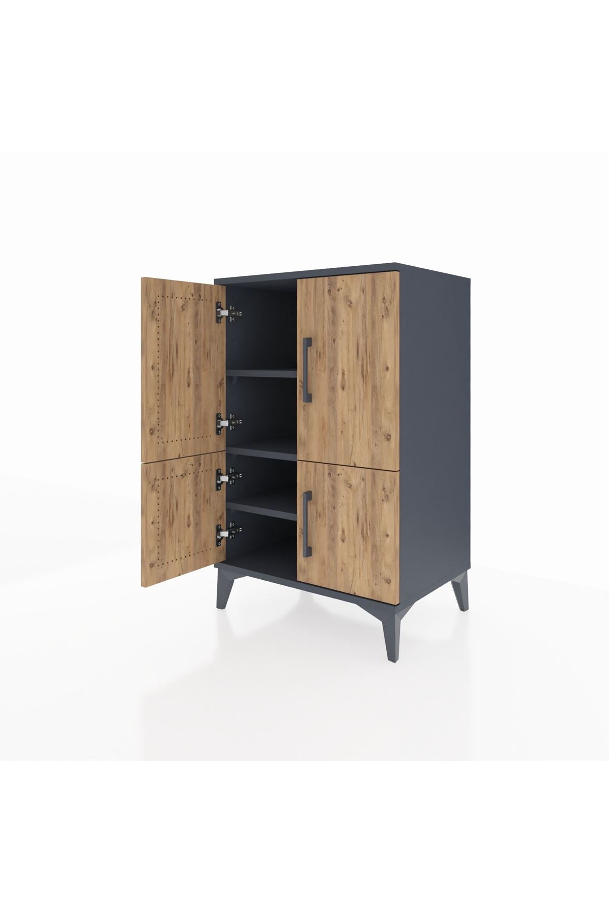 Hyperion Komodin 3 Raflı 4 Kapaklı 60x44x96 - S47M039V6B
